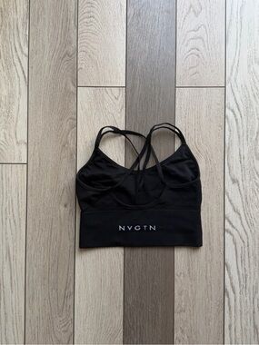 NVGTN Women's Black Strappy Sports Bra XS